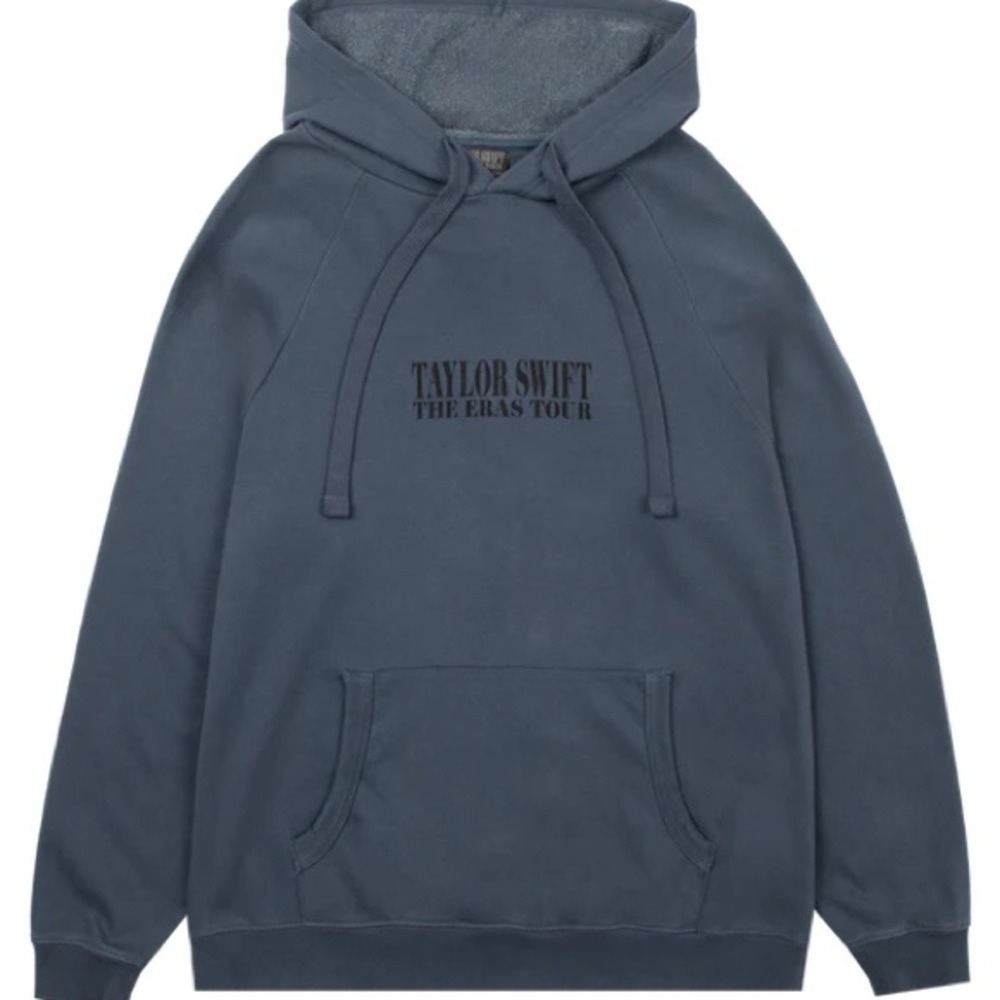 TAYLOR SWIFT • THE ERAS TOUR INTERNATIONAL TOUR WASHED BLUE HOODIE (XL)